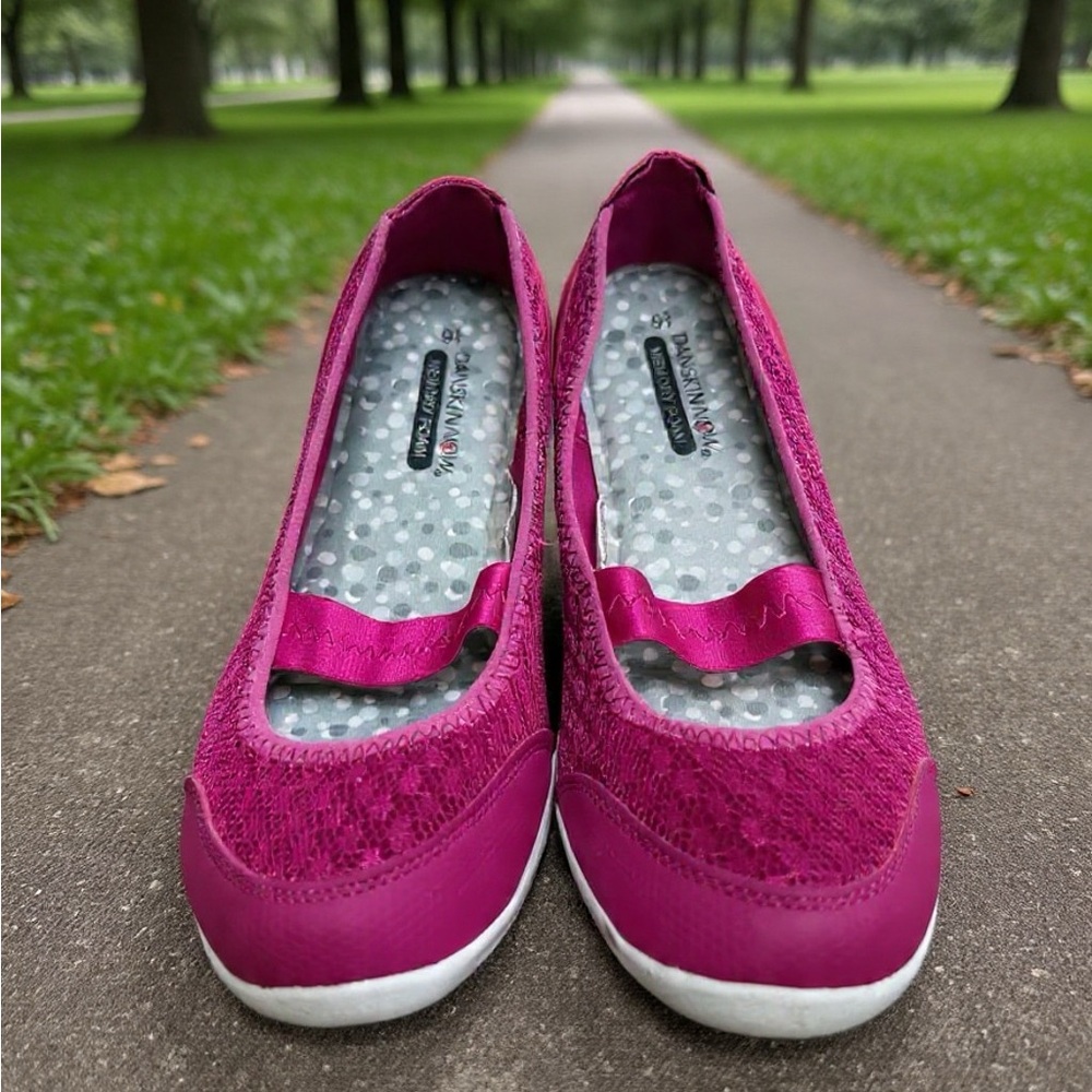 Danskin Now Women's Magenta Slip-On Ballet Flats